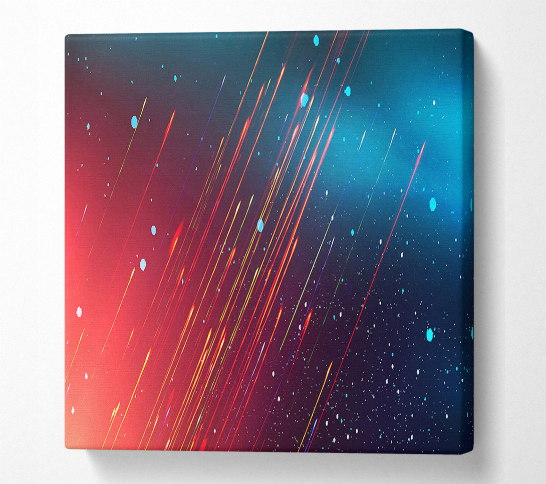  A Canvas Print of Lightbeam through the blues Canvas Print