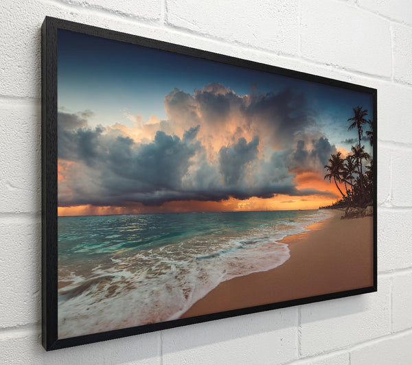Grey Clouds on the beach