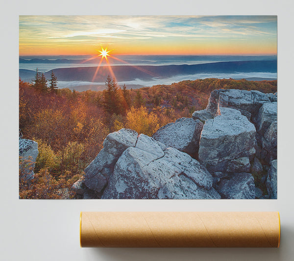 Star Sun Horizon Giclee Print
