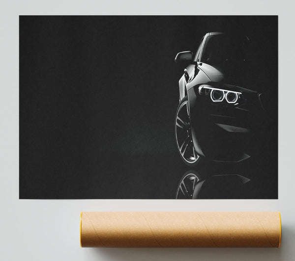 Sleek Half A Car Shot Print