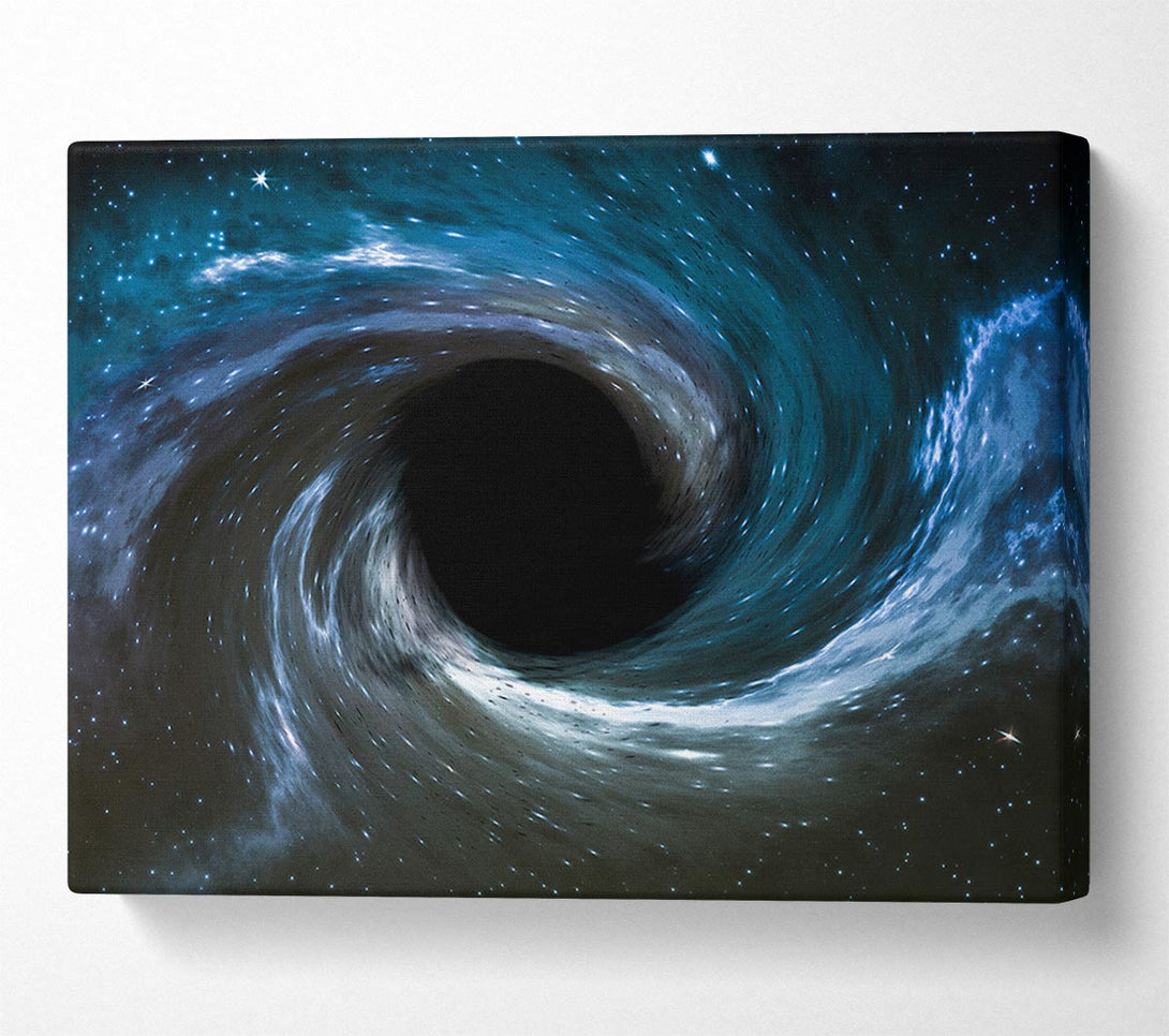  A Canvas Print of Vortex in space black hole Canvas Art