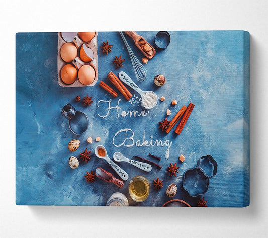 Home baking in flour Canvas Wall Art