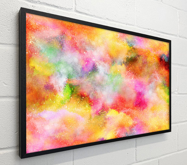 Clouds of rainbow powder