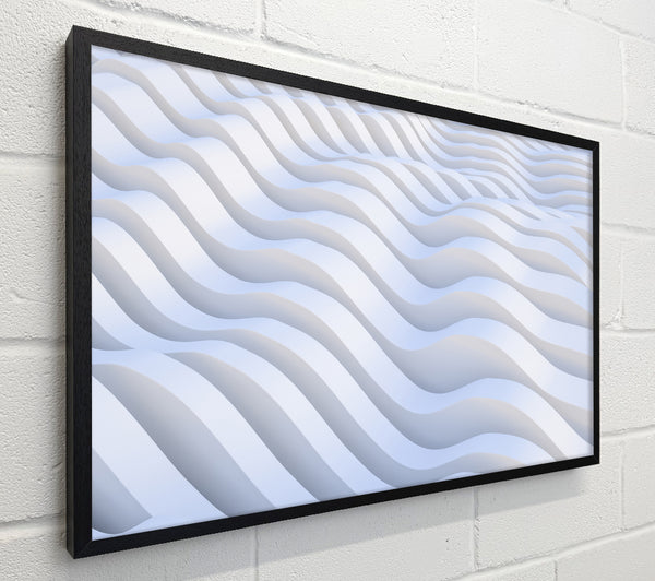 Wavy shapes in white