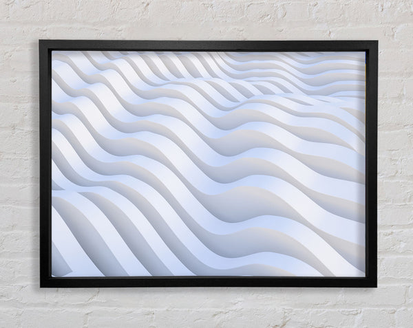 Wavy shapes in white