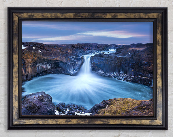 Water flow lagoon Framed Print