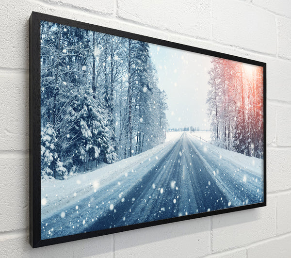 Icy British roads