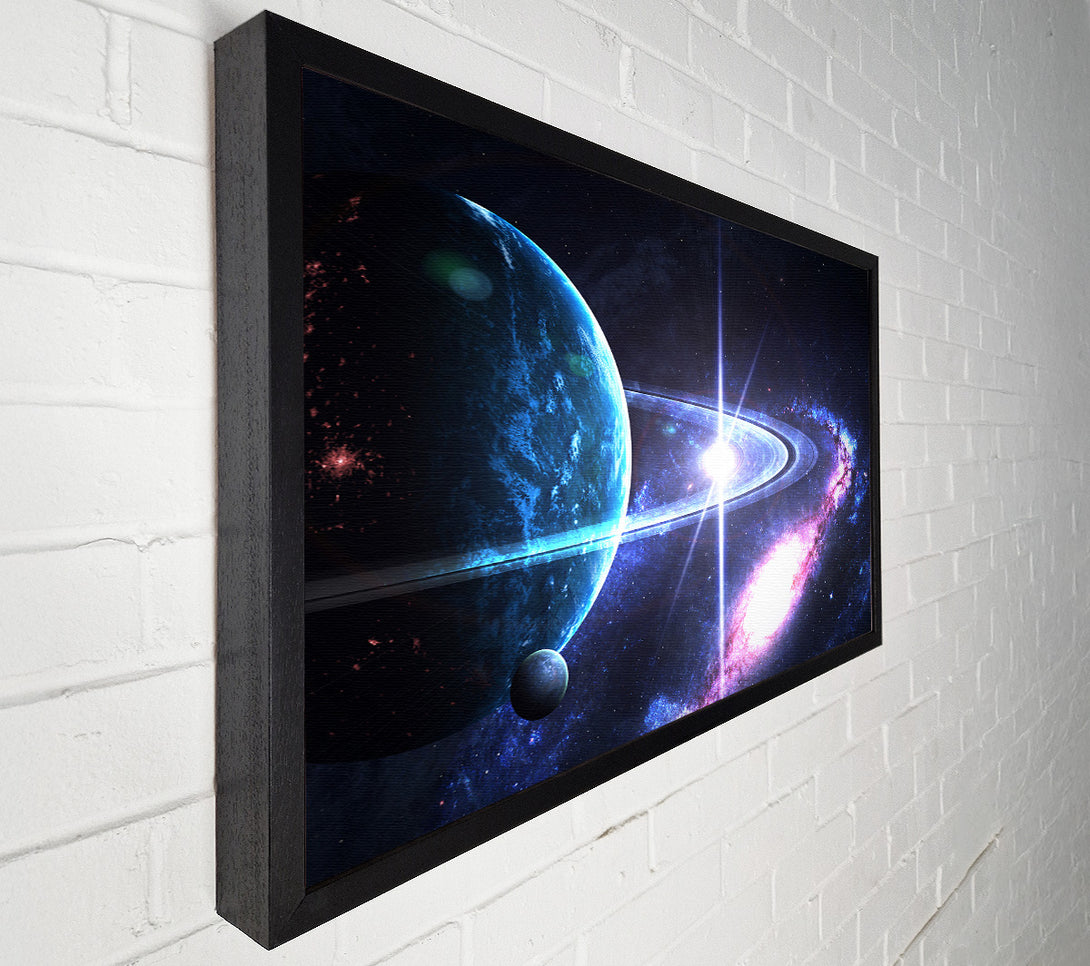  A Canvas Print of Planet rings in space Canvas Wall Art