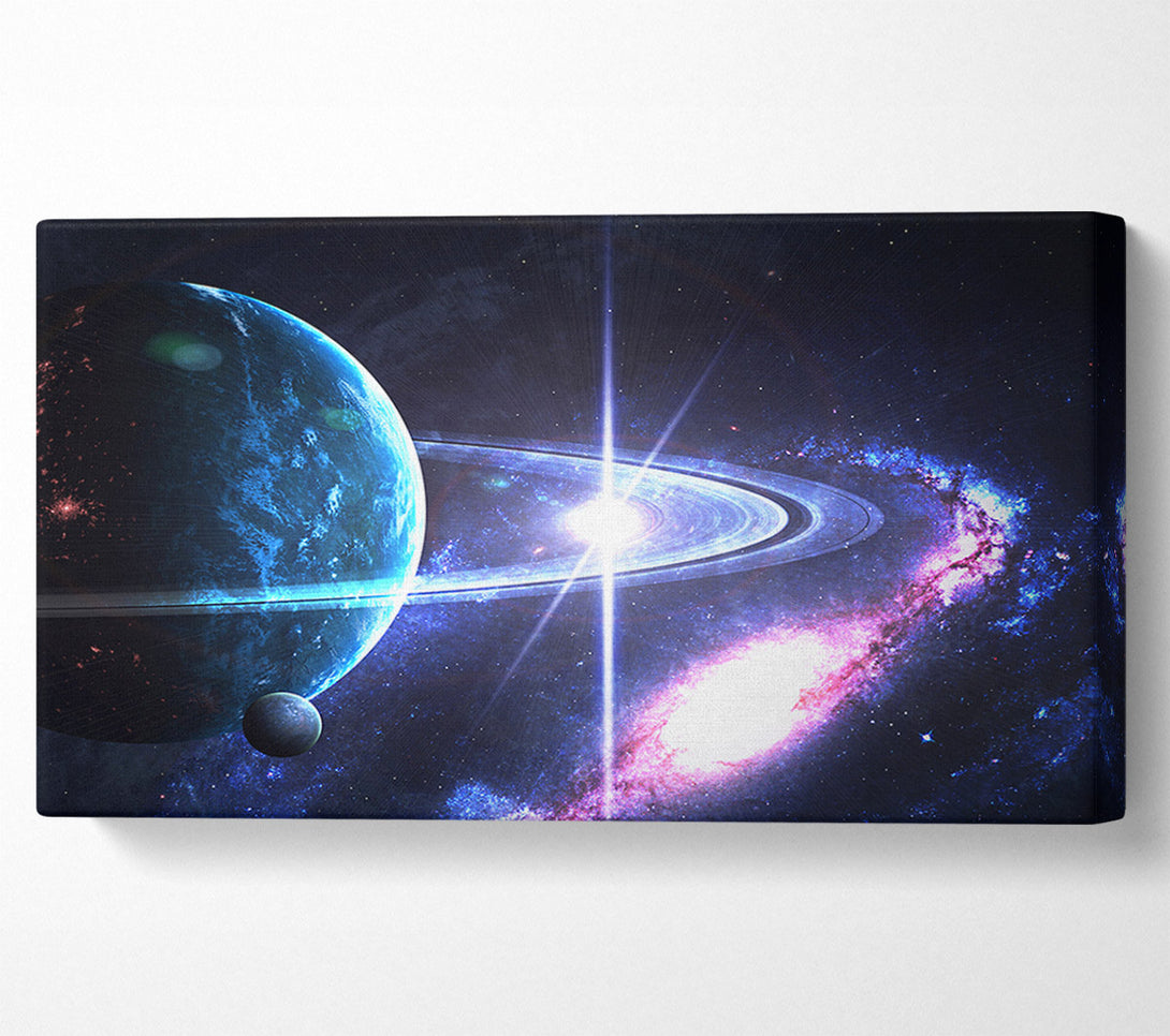  A Canvas Print of Planet rings in space Canvas Wall Art