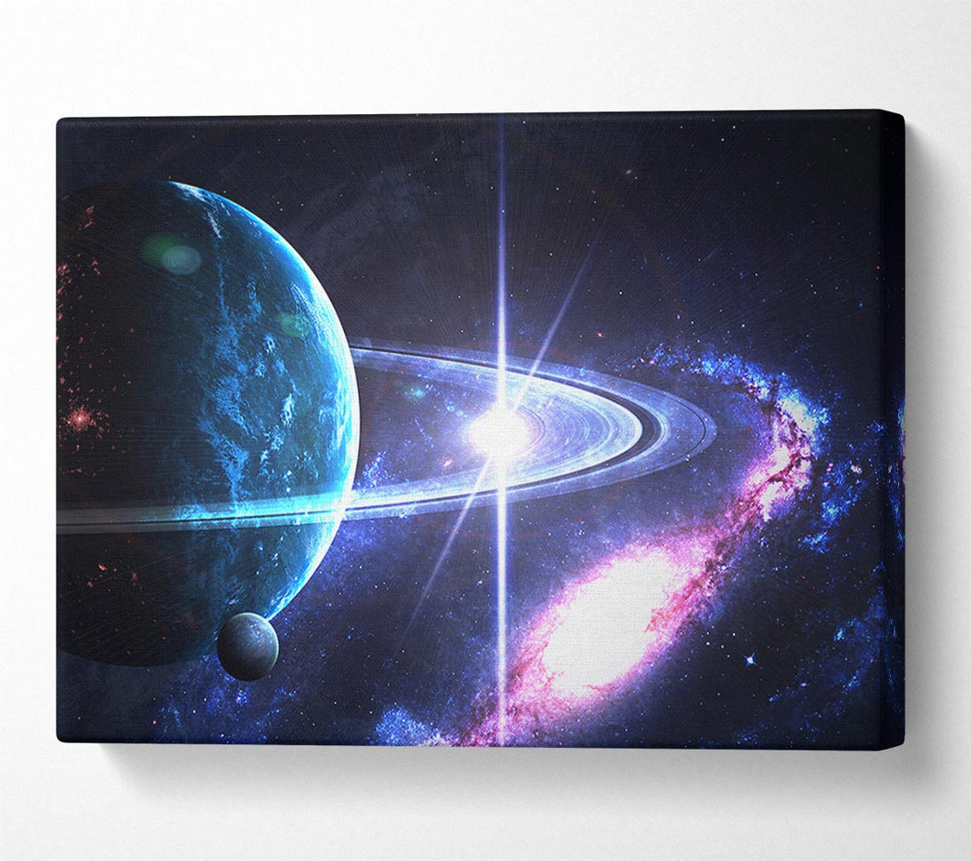  A Canvas Print of Planet rings in space Canvas Wall Art