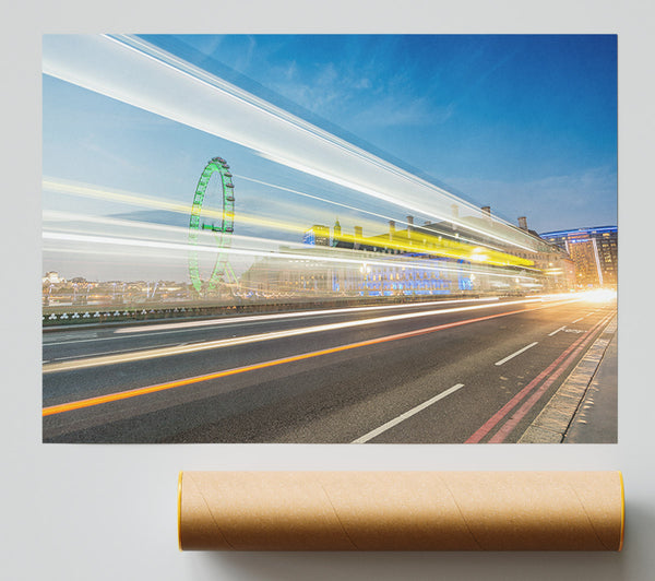 London Bridge Stream Of Light Giclee Print