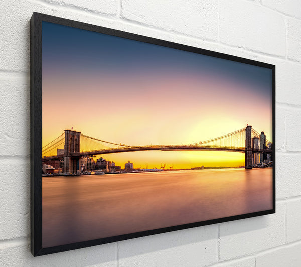 NYC Bridge on the sunrise