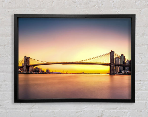 NYC Bridge im Sonnenaufgang