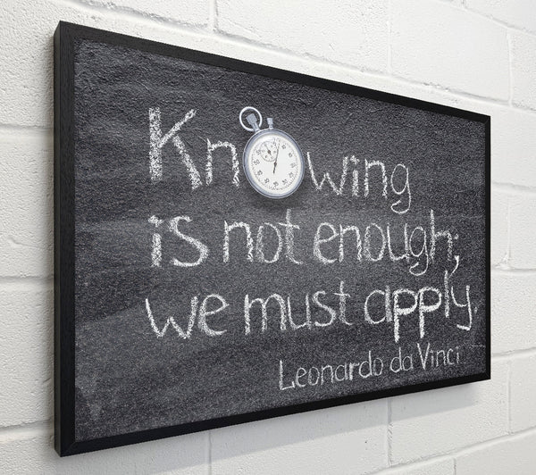 Leonardo da vinci quote chalks