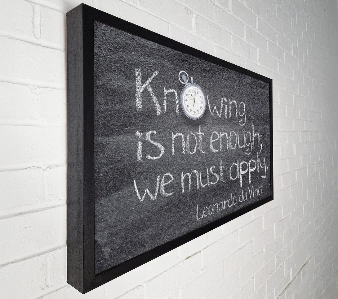  A Canvas Print of Leonardo da vinci quote chalks Canvas Art