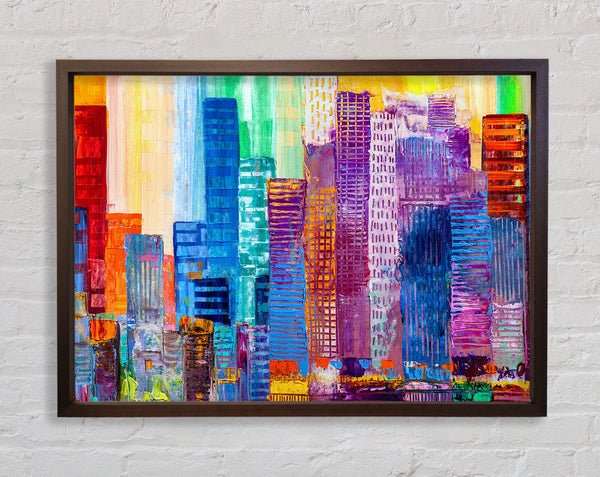 Acrylfarbe „Stadt der Farben“