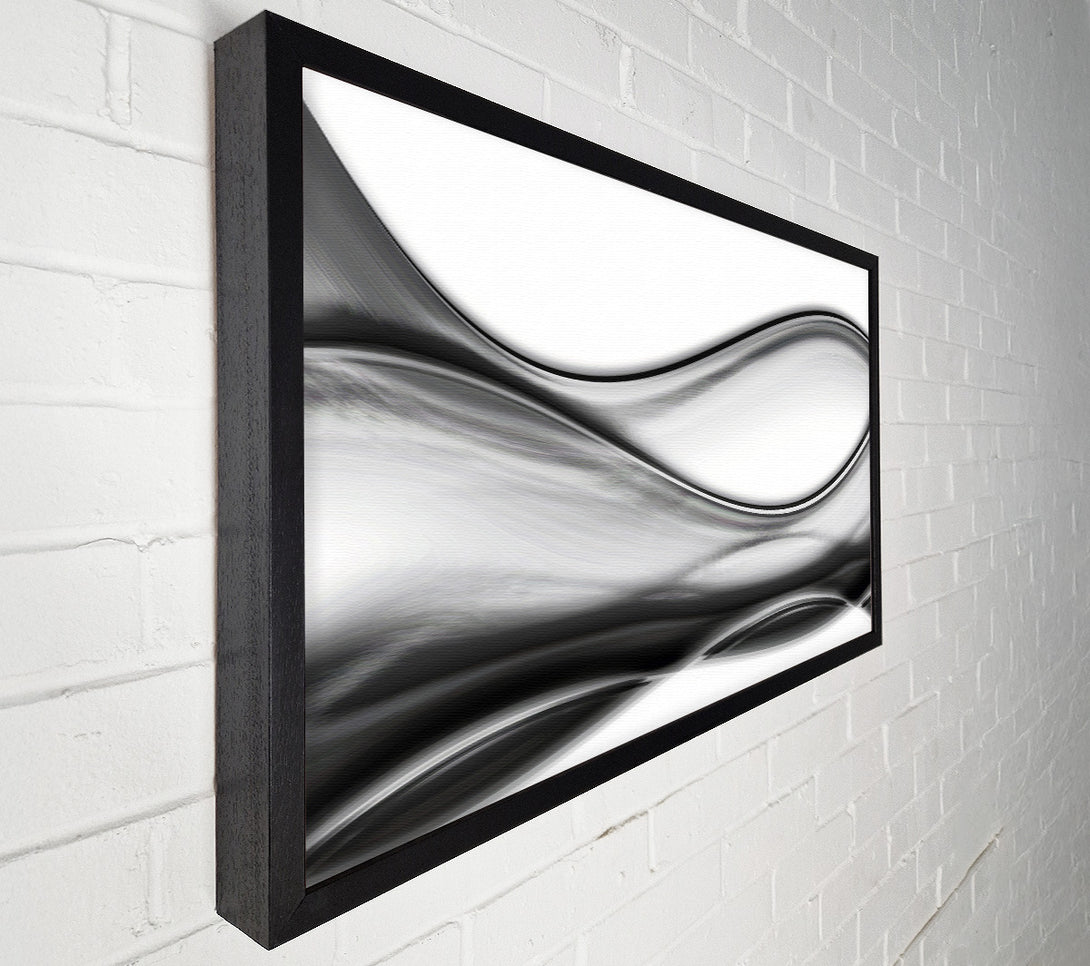  A Canvas Print of Grey swirls Canvas Wall Art