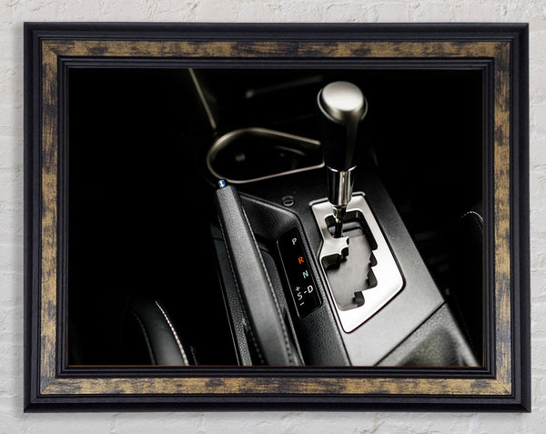 Car Automatic selector Framed Print