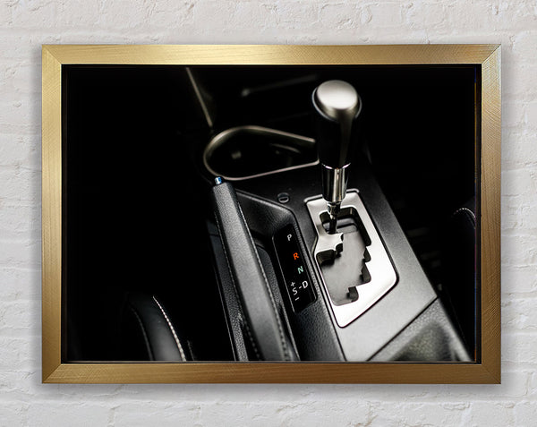 Car Automatic selector Framed Print