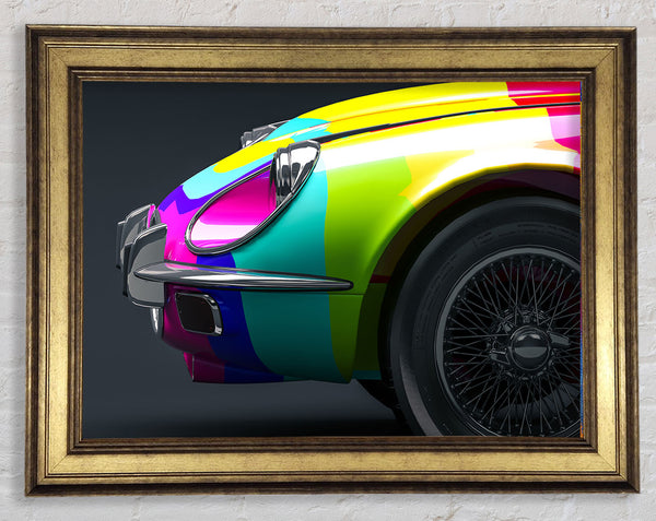 E-Type Jaguar Regenbogenstreifen