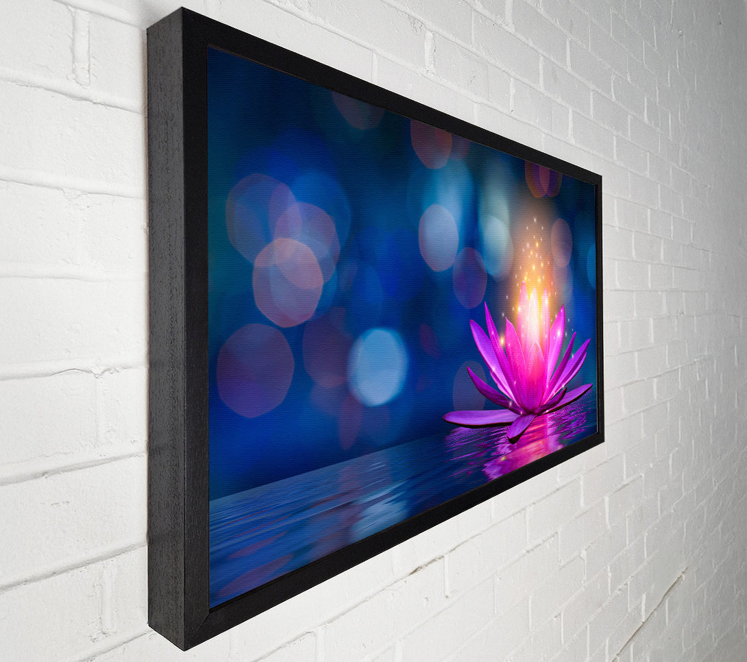  A Canvas Print of Spores of light from a lilly Canvas Wall Art