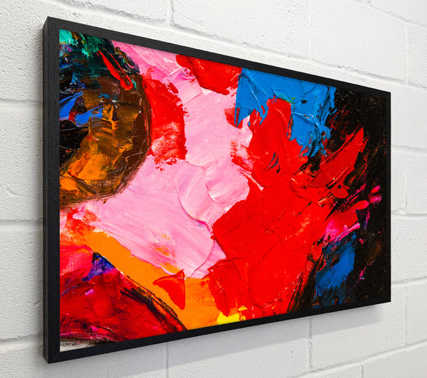 splashes of acrylic paint
