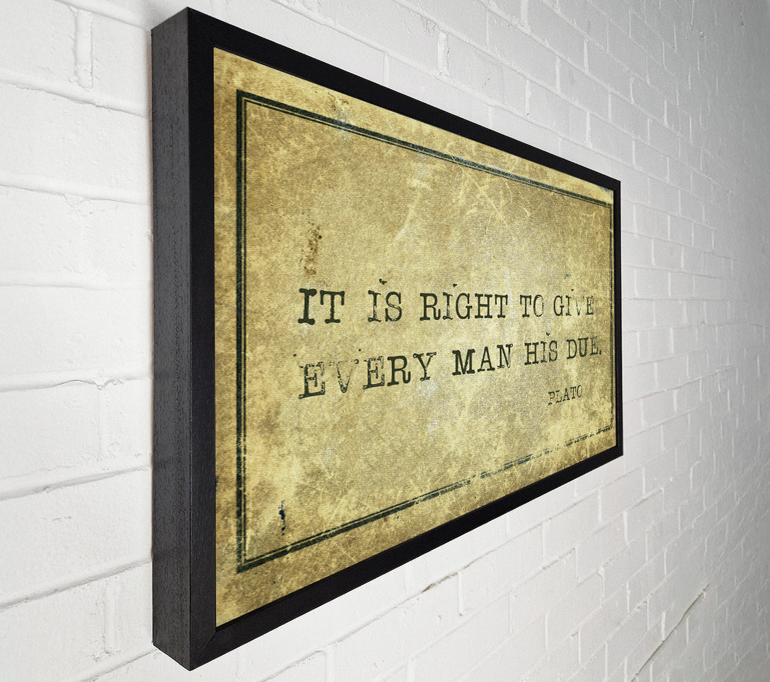  A Canvas Print of Plato quote Canvas Wall Art