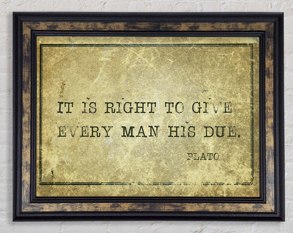 Plato quote Framed Print