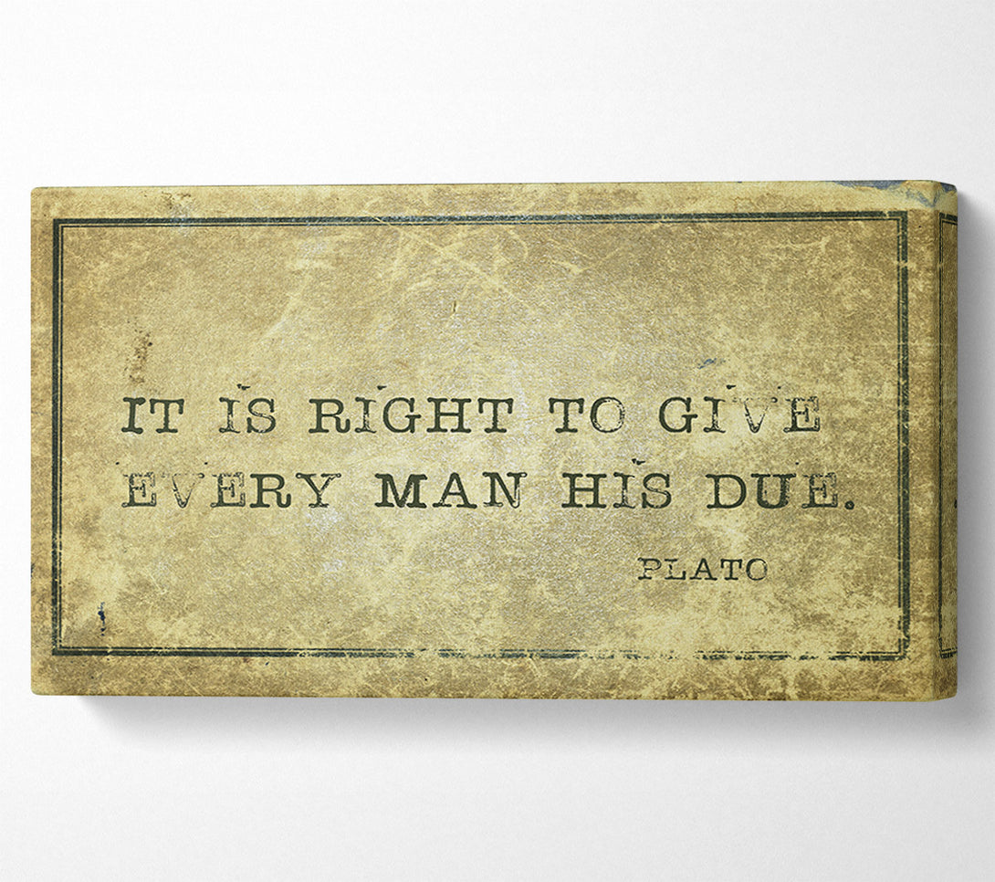  A Canvas Print of Plato quote Canvas Wall Art