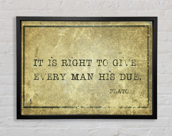 Plato quote Framed Print
