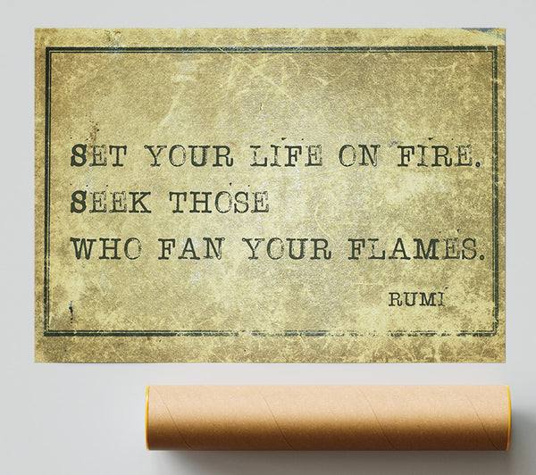 Rumi Quote Poster