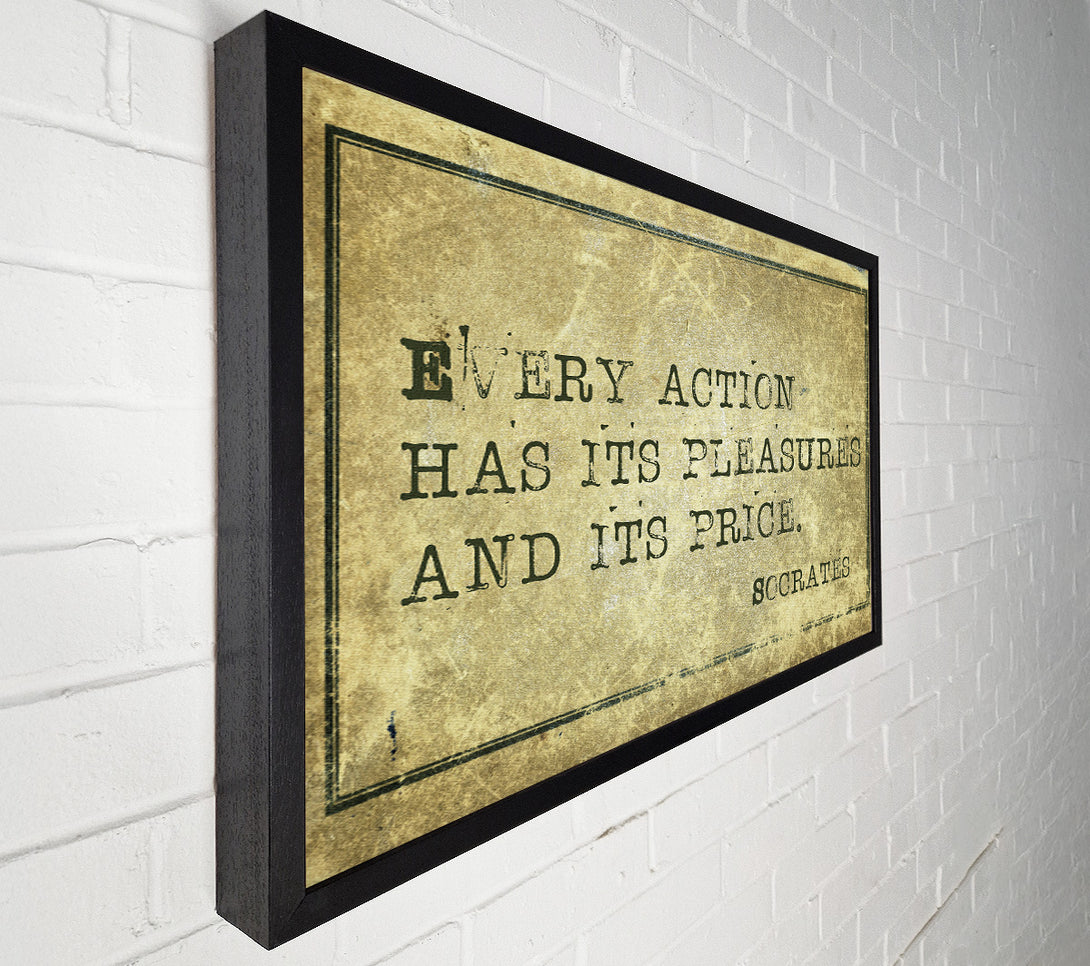  A Canvas Print of Socrates Quote Canvas Print