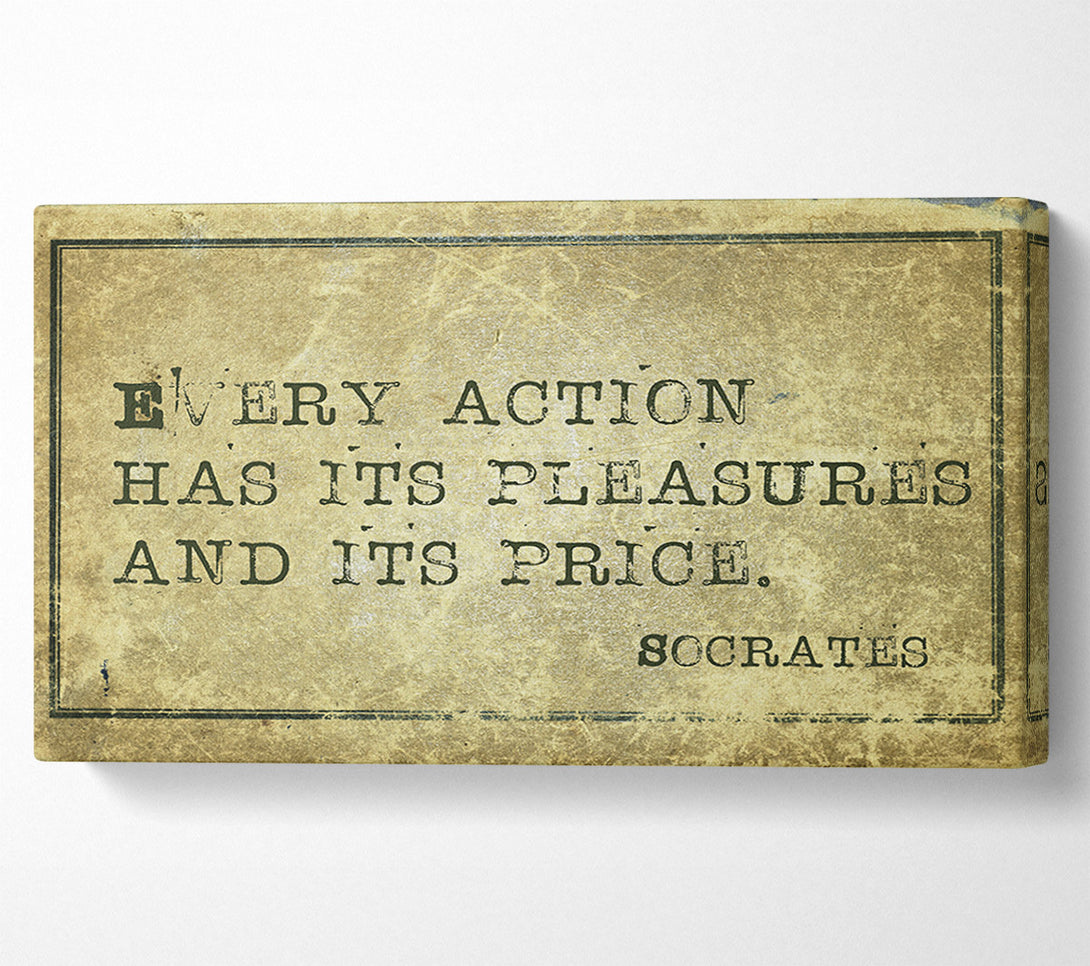  A Canvas Print of Socrates Quote Canvas Print