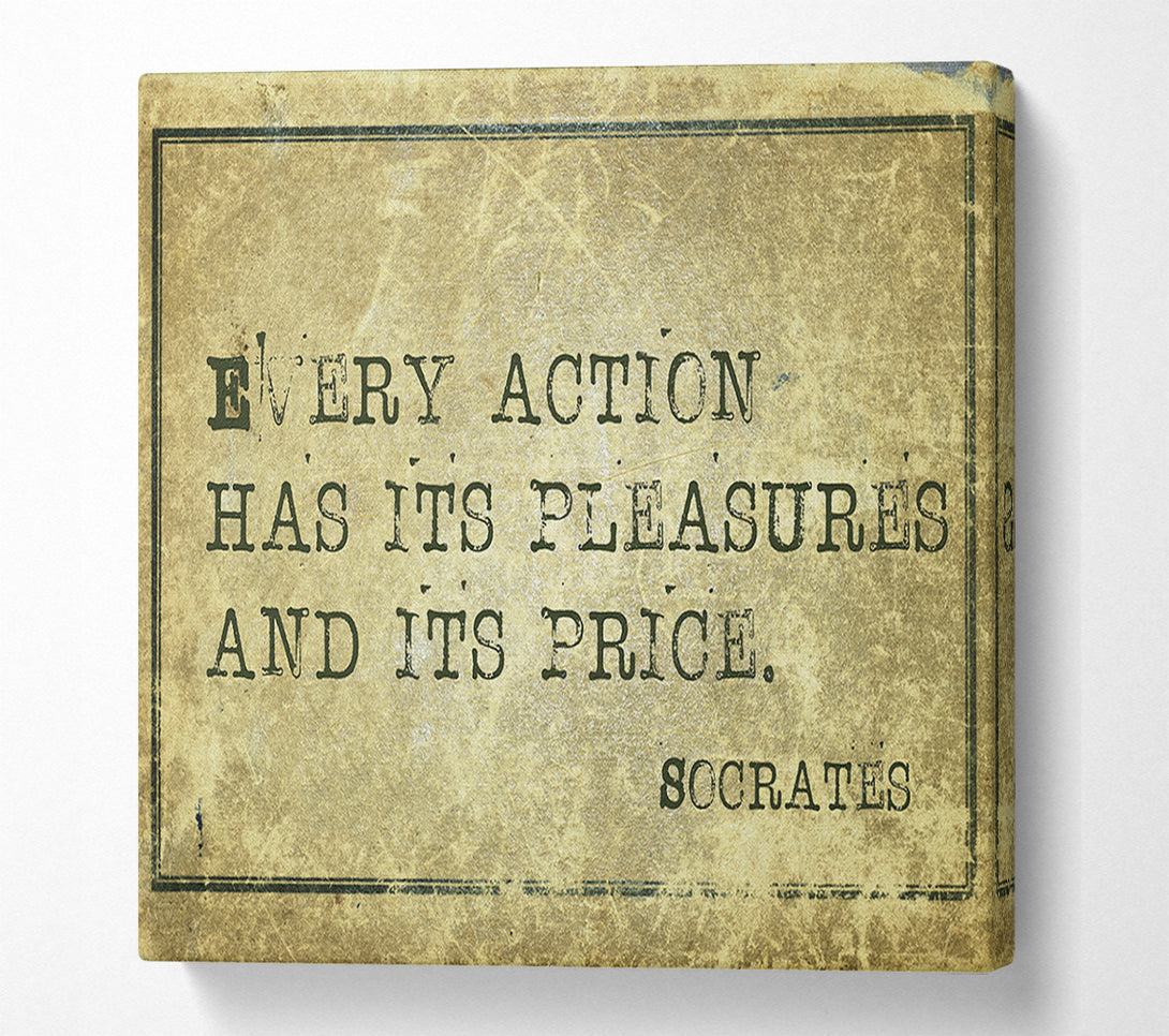  A Canvas Print of Socrates Quote Canvas Print