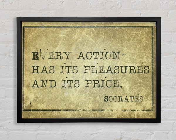 Socrates Quote Framed Print