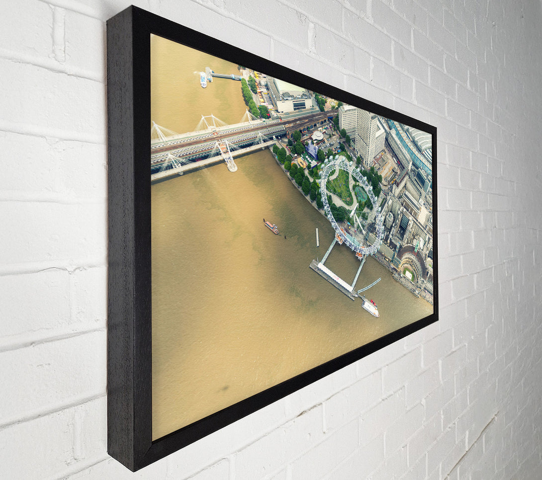  A Canvas Print of Ferris wheel on the water Canvas Art
