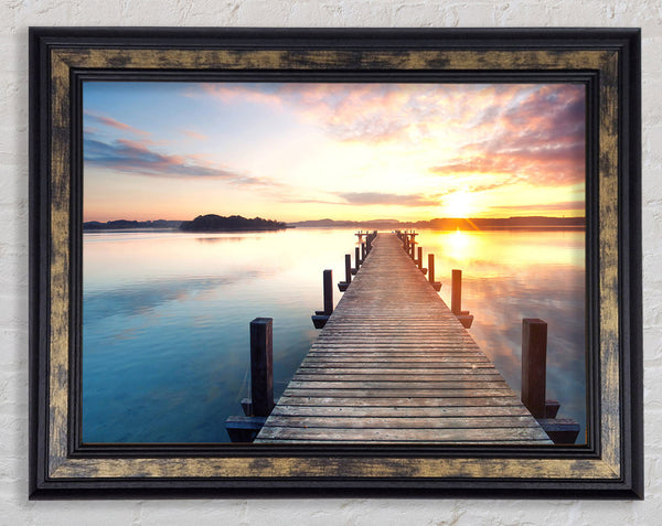 Jeti on the river in Mexico Framed Print