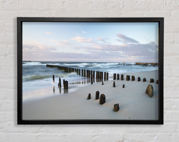 Raue See am Strand