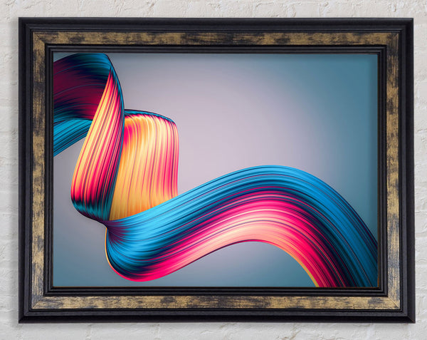 Ribbon of colour and light Framed Print