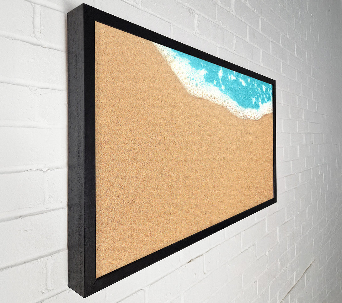  A Canvas Print of Sand and sea meet Canvas Wall Art