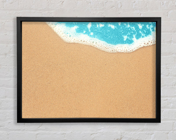 Sand und Meer treffen aufeinander
