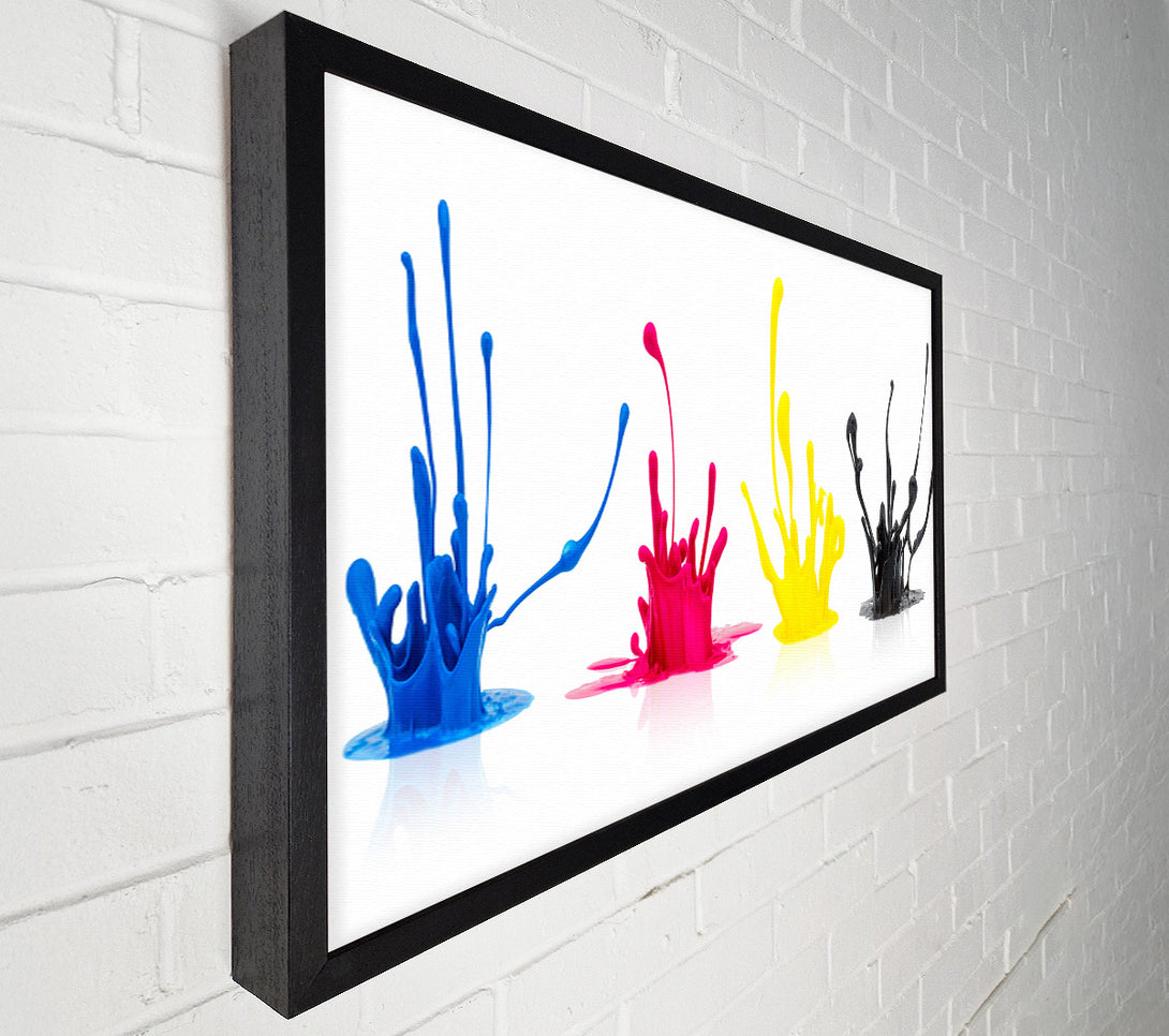  A Canvas Print of Four splashes of ink Canvas Art