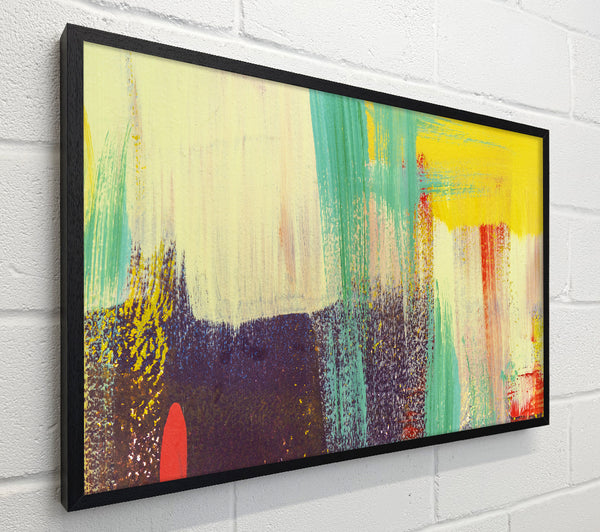 Thick coloured brush strokes
