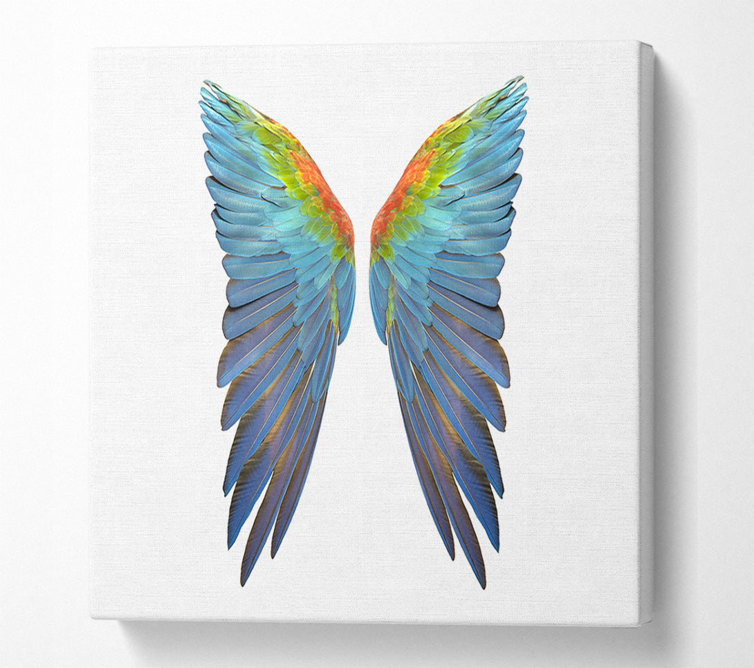  A Canvas Print of Parrot Vibrant wings Canvas Wall Art