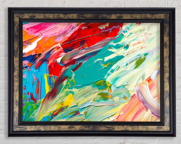 Textured paints Framed Print