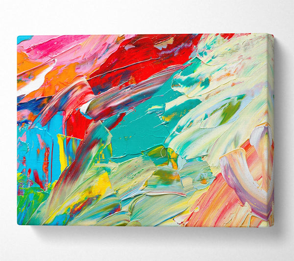  A Canvas Print of Textured paints Canvas Wall Art