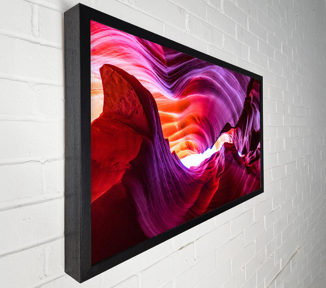  A Canvas Print of Colourful cave formations Canvas Art