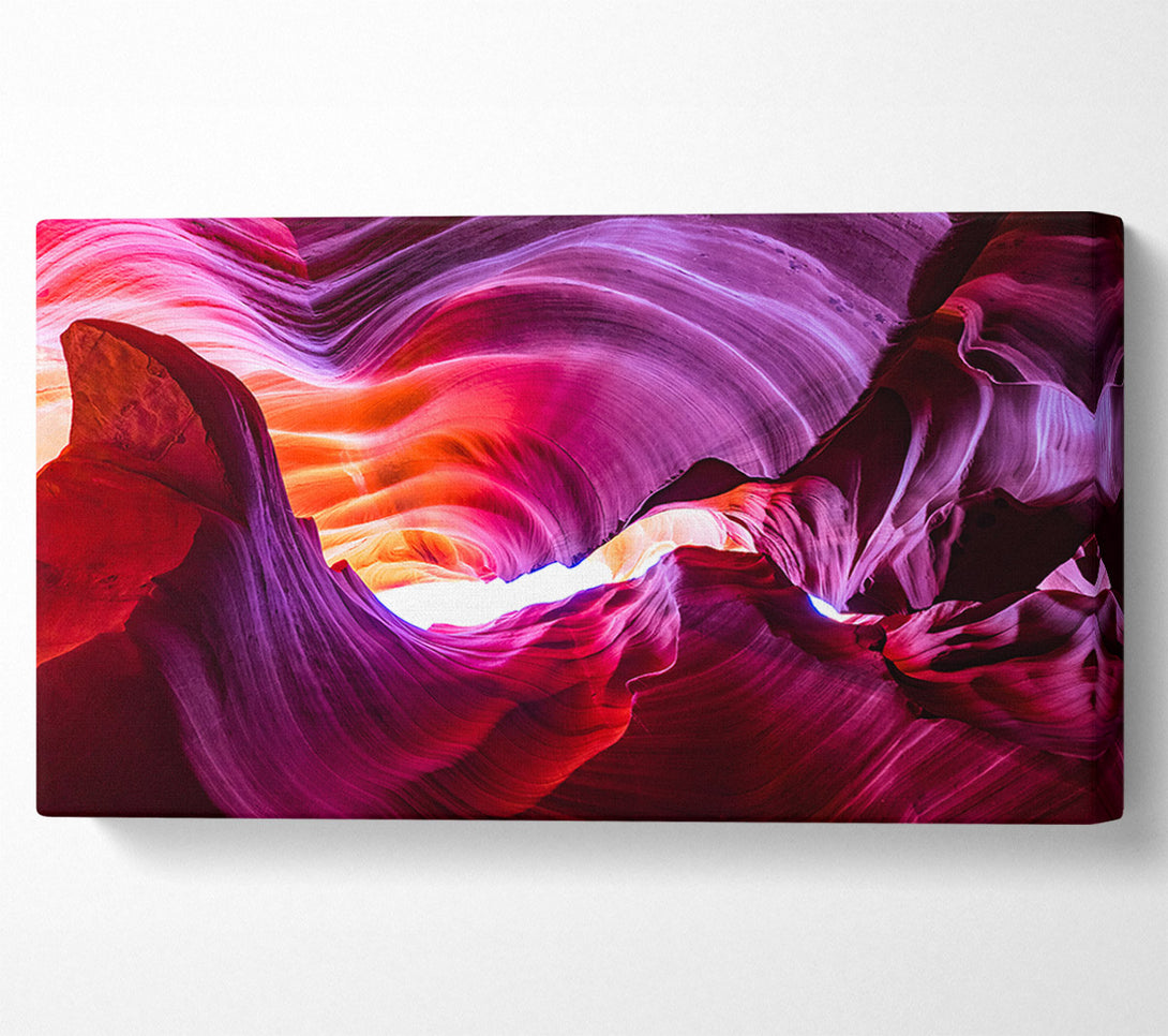  A Canvas Print of Colourful cave formations Canvas Art