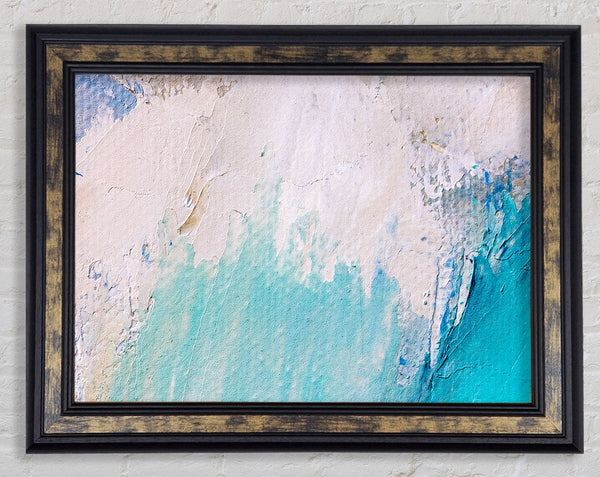 Plastered Colour wall Framed Print