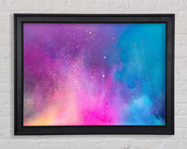 Bunte Staubexplosion